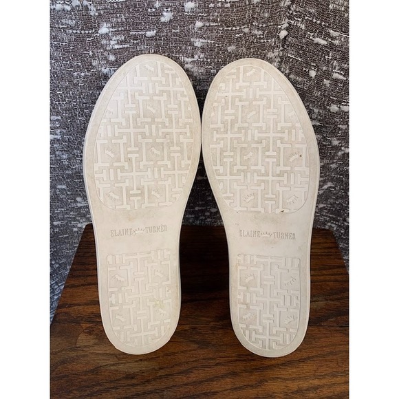 Elaine Turner Cork Lace Up Sneakers Brown/Metallic Casual Preppy Women's 6.5 - Picture 8 of 10